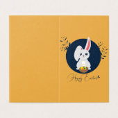 Niedliches Bunny Happy Osterpack mit 25 Mini Cards (Außenseite Aufgefaltet)