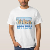 NIEDLICHES BUNNY HAPPY PILLS BOX T-Shirt (Vorderseite)