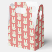 Niedliches Bunny Head Muster Pink Geschenkschachtel (Geöffnet)