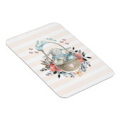 Niedliches Bunny in einem Korb mit Eiern und Hübsc Magnet (Rechte Seite)