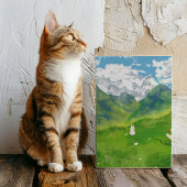 Niedliches Bunny in Mountain View Poster