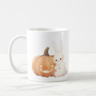Niedliches Bunny & Jack O' Lantern Kaffeetasse