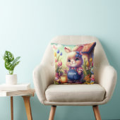 Niedliches Bunny Kid Kissen (Stuhl )