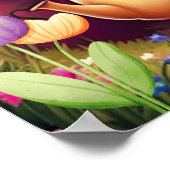 Niedliches Bunny Kid Poster (Ecke)