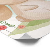 Niedliches Bunny Kids Room Poster Animal Kinderzim (Ecke)