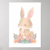 Niedliches Bunny Kinderzimmer Poster Animal Kids R (Vorne)