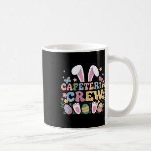 Niedliches Bunny Lunch Lady Cafeteria Crew Frohes Kaffeetasse