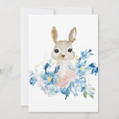Niedliches Bunny mit Aquarellfarben-Blume (Vorderseite)