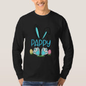 Niedliches Bunny Oars Osterpappel Matching Egg Hun T-Shirt (Vorderseite)