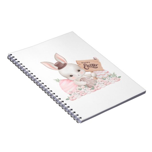 Niedliches Bunny Oaster Notebook-Geschenk Notizblock (Rechte Seite)