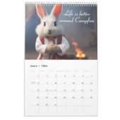 Niedliches Bunny Rabbit 2024 Kalender (Mär 2026)