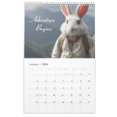 Niedliches Bunny Rabbit 2024 Kalender (Jan 2026)