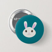 Niedliches Bunny Rabbit Button (Vorne & Hinten)
