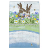 Niedliches Bunny Rabbit Natur Kunst, Dichtung und  Kalender (Mär 2027)