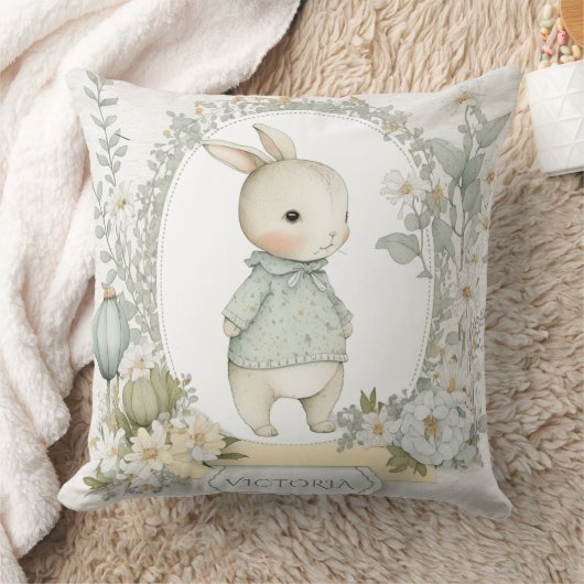 Niedliches Bunny Rabbit Personalisiert Kissen (Decke)