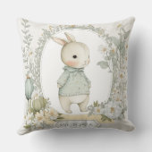 Niedliches Bunny Rabbit Personalisiert Kissen (Rückseite)