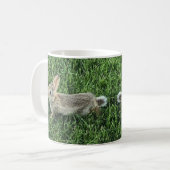 Niedliches Bunny Rabbit Pic Kaffeetasse (Vorderseite Links)