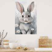 Niedliches Bunny Rabbit Poster (Küche)