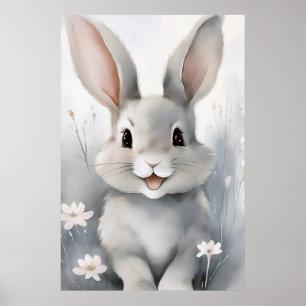 Niedliches Bunny Rabbit Poster