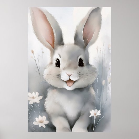 Niedliches Bunny Rabbit Poster (Vorne)