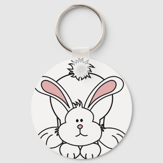 Niedliches Bunny Rabbit Schlüsselanhänger (Vorderseite)