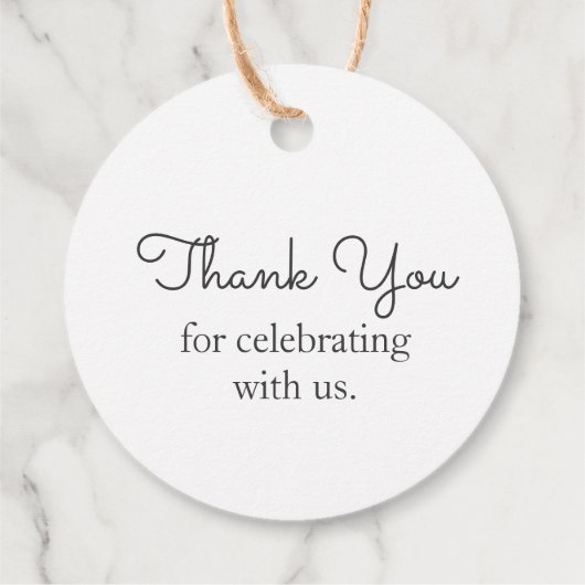 Niedliches Bunny Rabbit Vielen Dank Geschenkanhänger (Rückseite)