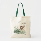 Niedliches Bunny Watercolor Ostereier Jagd Tragetasche (Vorne)