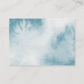 Niedliches Bunny Woodland Blue Babydusche Buchanfr Begleitkarte (Rückseite)