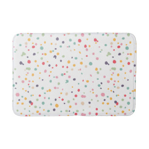 Niedliches buntes Confetti-Punkt-Muster Badematte