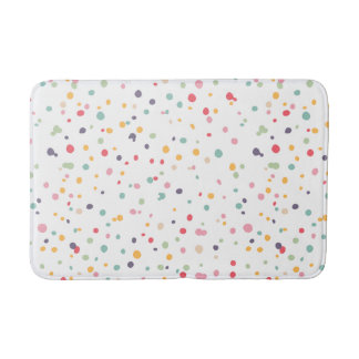 Niedliches buntes Confetti-Punkt-Muster Badematte