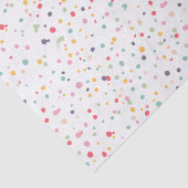 Niedliches buntes Confetti-Punkt-Muster Seidenpapier (Ausschnitt)