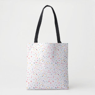 Niedliches buntes Confetti-Punkt-Muster Tasche
