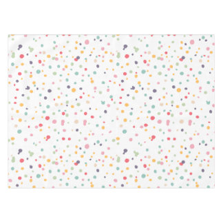 Niedliches buntes Confetti-Punkt-Muster Tischdecke