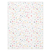 Niedliches buntes Confetti-Punkt-Muster Tischdecke (Vorderseite)