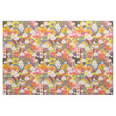 Niedliches buntes harajuku Illustrationsmuster Stoff (Fat Quarter (45,7 x 55,9 cm))