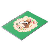 niedliches, buntes Pferdegeburtdesign Notizblock (Linke Seite)