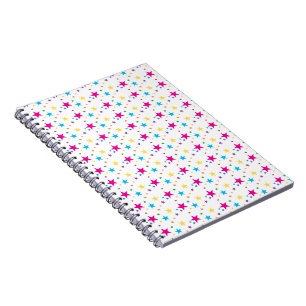 Niedliches buntes Stern-Notizbuch Notizblock