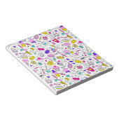 Niedliches, buntes, süßes Muster Notizblock (angewinkelt)