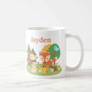 Niedliches buntes Waldtier für Kinder Kaffeetasse