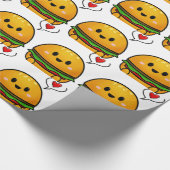 Niedliches Burgerverpackungspapier Geschenkpapier (Ecke)
