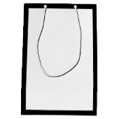 Niedliches Business Shopping Black Mittlere Geschenktüte (Rückseite)