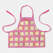Niedliches Butterbrot Backen personalisiert Schürze (Vorderseite)