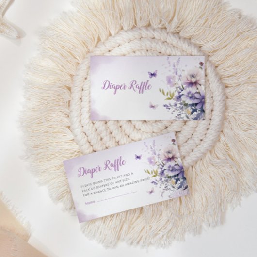 Niedliches Butterfly-Baby-Duschkabine-Windeln-Raff Begleitkarte