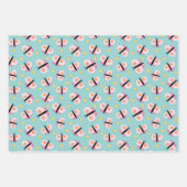 Niedliches Butterfly-Kindermuster Geschenkpapier Set (Vorderseite)