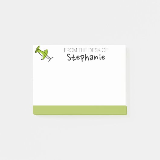 Niedliches Button aus dem Schreibtisch des Individ Post-it Klebezettel (Vorderseite)