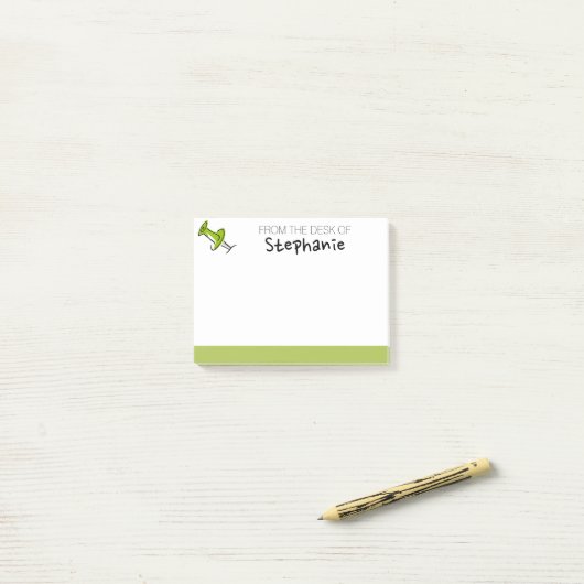 Niedliches Button aus dem Schreibtisch des Individ Post-it Klebezettel (Auf Schreibtisch)