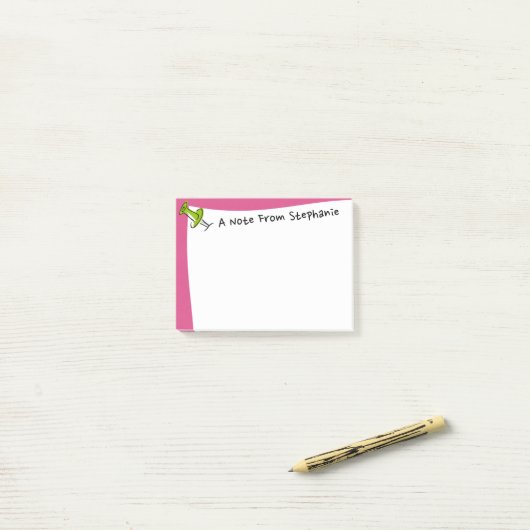 Niedliches Button aus dem Schreibtisch des Individ Post-it Klebezettel (Auf Schreibtisch)