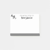 Niedliches Button aus dem Schreibtisch des Individ Post-it Klebezettel (Vorderseite)