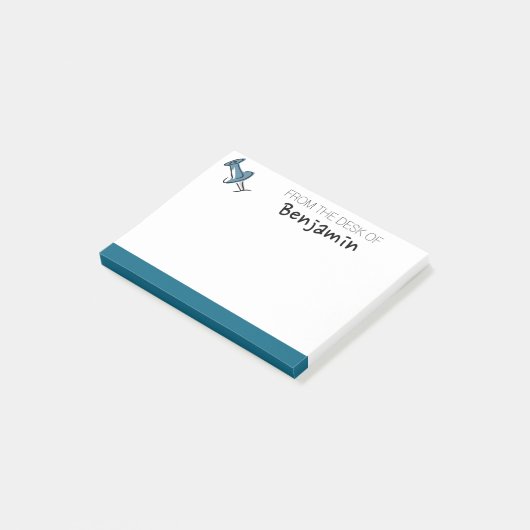 Niedliches Button aus dem Schreibtisch des Individ Post-it Klebezettel (angewinkelt)