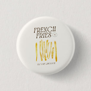 Niedliches Button-Button für Freunde von Fries Button